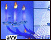 Royal blue Chandelier