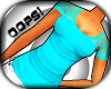 {O}Plain Cyan Netty T-