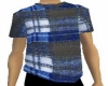Blue Flannel PJ Top