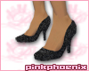 Sig Black Sparkle Heels