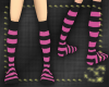 [H] Pink & Black Socks