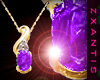Oval Amethyst Necklace