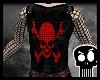 Red Fishnet skull