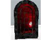 dark red sunset window