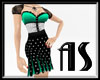 [AS] Flirty Dress-Teal