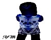 BLACK AND BLUE HOODY