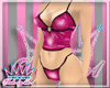 Rubber Tankini Fuscia