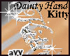aYY-Diamond dainty hand ring (Kitty)