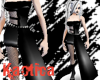 Black Goth Half Dress