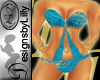 [DL] Blue Monokini BH