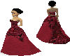 FLOWING BURGUNDY  DRESS