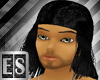 ES Black Bandana w/ Hair