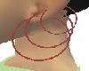 *amy* Multi hoop red
