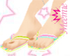 ~*~RainboW flip flops~*~