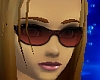 dark red sunglasses