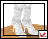 ~R~ White Leather Boots