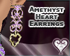 Chained heart earrings available in 6 different colors