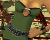 ArmyGreenTop+RedShorts