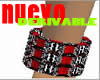BRAZALETE ROJO BRILLANTE