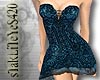 Blue Lace Corset Dress