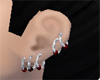 Goth earrings-5 each ear