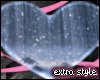 !E! Blue Sparkle Heart