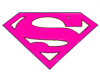 Pink SuperMan LogO