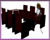 Dark Red Circuit Table