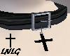 � Blk Cross Satin Collar