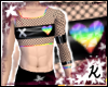 Rainbow Fishnet Top