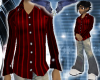 night pinstripe Red