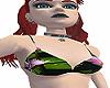 Bikini top has flowers