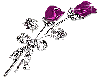 PURPLE GLITTER FLOWERS