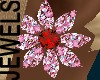 Click on this image for Flower Earrings Ruby