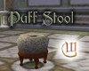 Puff Stool - Willow Leaf Pattern
