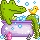 Alligator Bath Time
