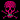 Pink Skully and crossbones Breast Cancer Awareness Badge