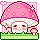 Dark Pink Mushie