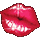 Glossy Lips Badge