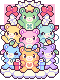 EXCL. festive carebear tree