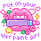 Put on your war paint girl