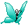 Teal Butterfly 