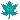 Teal Maple Leaf