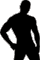 sexy male silhouette