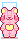 jelly bear: pink